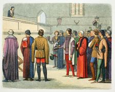 Richard, Duke of Gloucester invited to assume the crown, 1483 (1864). Creator: James William Edmund Doyle