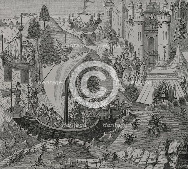 Richard I, (1157-1199), King of England, Châlus-Chabrol, France, 1199, 14th century (1877). Creator: Unknown.