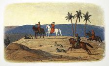 Richard I of England refuses to look upon Jerusalem, having failed to conquer it, 1192 (1864). Artist: James William Edmund Doyle