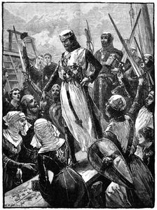 Richard I, Coeur de Lion landing at Sandwich, 14 March 1194, (c1880). Artist: William Heysham Overend