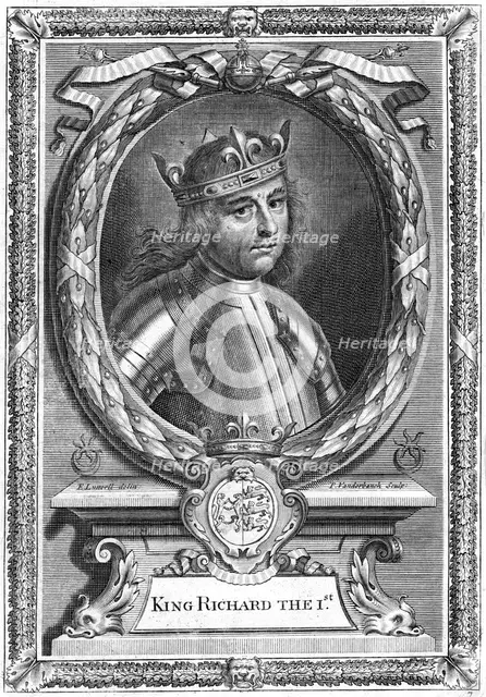 Richard I King of England.Artist: Edward Lutterell