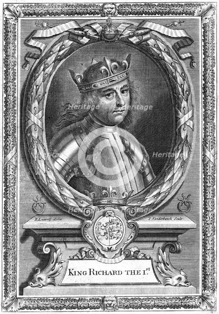 Richard I King of England.Artist: Edward Lutterell