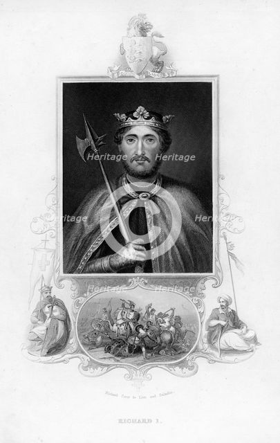 Richard I, King of England, (c1850). Artist: Unknown