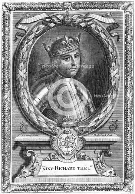 Richard I King of England.Artist: Edward Lutterell