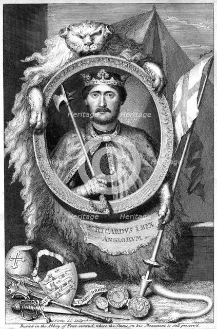 Richard I, King of England.Artist: George Vertue