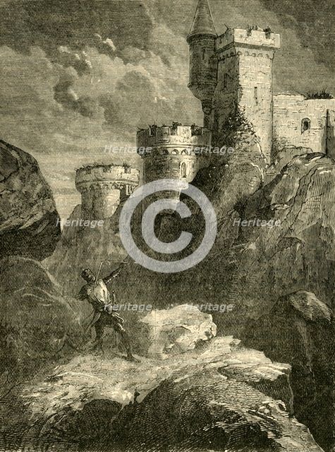 'Richard I. Wounded at the Siege of the Castle of Chaluz', (1199), 1890. Creator: Unknown.