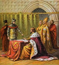 Richard II Abdicates 1399, (c1850)