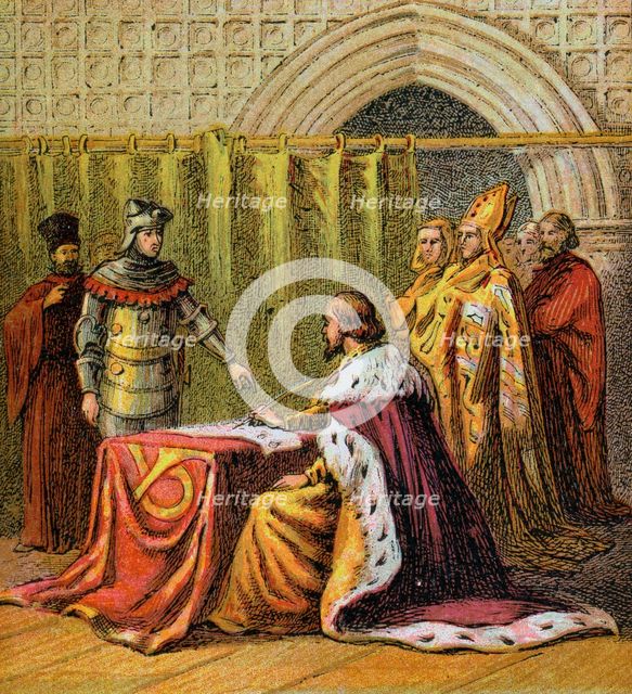 'Richard II Abdicates', 1399, (c1850). Artist: Unknown