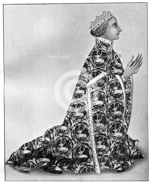 Richard II at his devotions, c 1380, (1910). Artist: Unknown