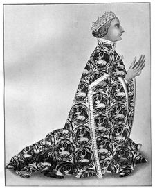 Richard II at his devotions, c 1380, (1910)