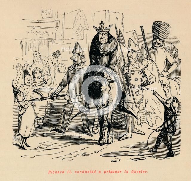 'Richard II. conducted a prisoner to Chester', c1860, (c1860). Artist: John Leech.