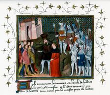 Richard II delivered by Bolingbroke to the citizens of London, 1399, (c1400-c1425)