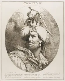 Richard II, from Twelve Characters from Shakespeare, May 20, 1775 (originally published), pub. 1809. Creator: John Hamilton Mortimer