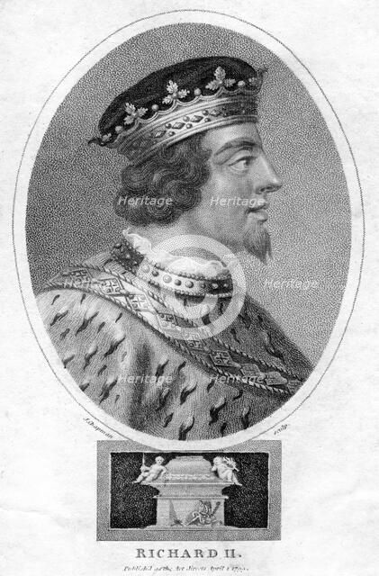 Richard II, King of England, (1799).Artist: J Chapman