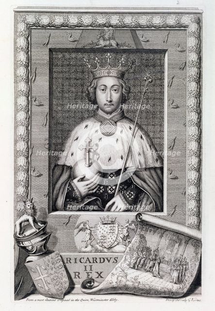 Richard II, King of England, (18th century). Creator: George Vertue.