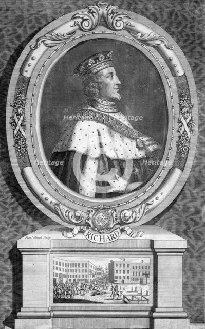 Richard II, King of England.Artist: J Smith