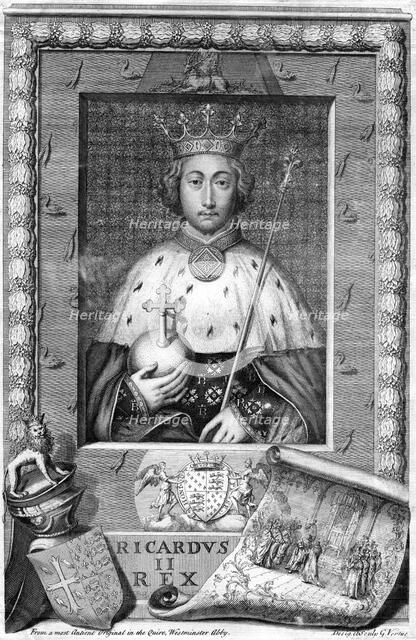 Richard II, King of England.Artist: George Vertue