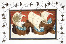 Richard II's and his fleet landing Milford Haven, 19th Century