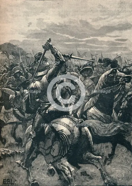 Richard III at the Battle of Bosworth, 1485 (1905). Artist: Unknown.