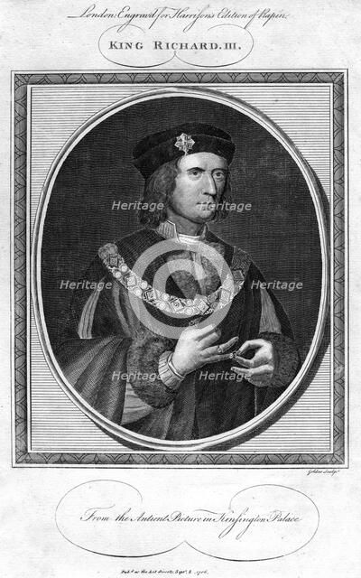Richard III of England, (1786).Artist: John Goldar
