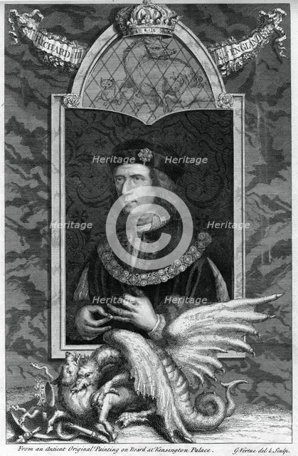 Richard III of England, (18th century).Artist: George Vertue