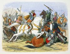 Richard III of England at the Battle of Bosworth Field, Leicestershire, 1485 (1864). Creator: James William Edmund Doyle