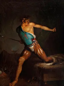 Richard III terrified by nightmarish visions. Shakespeare, Act 5, Scene 9, n.d., c1770-1800. Creator: Nicolai Abraham Abildgaard