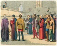 Richard invited to assume the crown 1483 (1864). Artist: James William Edmund Doyle