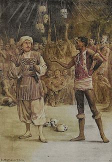 Richard Lander, (Richard Lemon Lander), (1804-1834), under trial by ordeal, 1827. Creator: William Henry Margetson