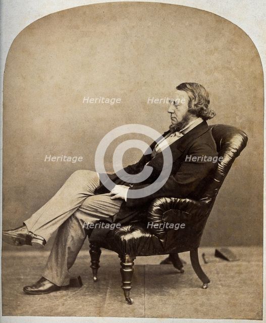 Richard Monckton Milnes, Lord Houghton. Creator: Unknown.