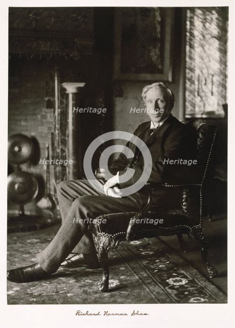 Richard Norman Shaw, RA, c1889-1891. Creator: Ralph W Robinson.