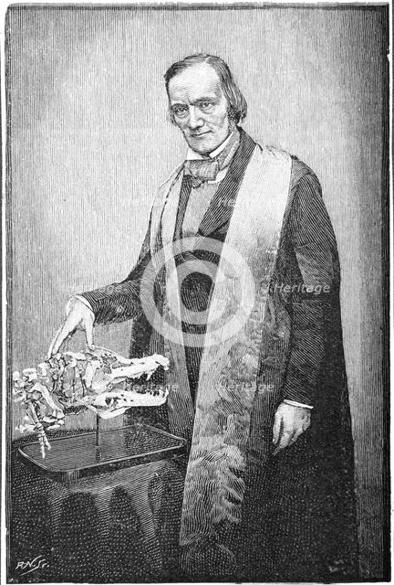 Richard Owen, British naturalist, c1856 (1891). Creator: Unknown.
