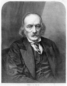Richard Owen, English anatomist and paleontologist, 1872. Creator: Unknown