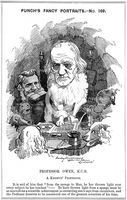 Richard Owen, English zoologist, 1884. Creator: Edward Linley Sambourne.