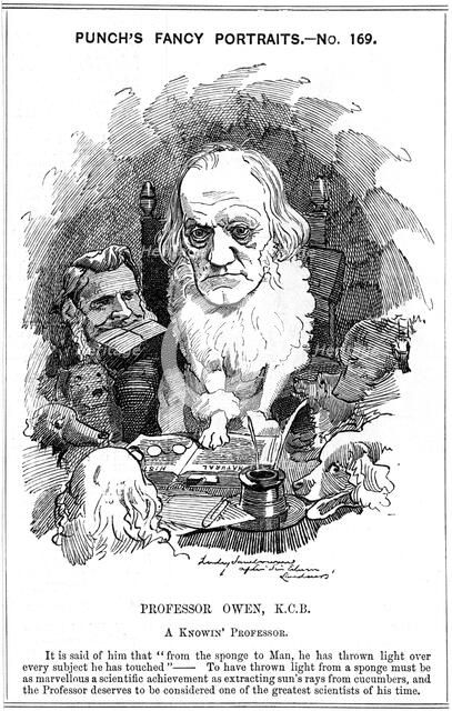 Richard Owen, English zoologist, 1884. Artist: Edward Linley Sambourne