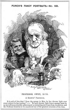 Richard Owen, English zoologist, 1884. Artist: Edward Linley Sambourne