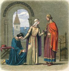 Richard pardons his brother John 12th Century (1864). Artist: James William Edmund Doyle