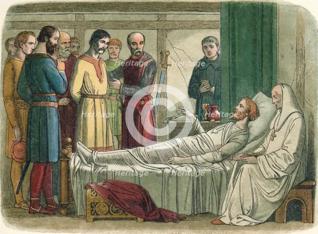 'Richard pardons the archer who shot him', 1199 (1864). Artist: James William Edmund Doyle.