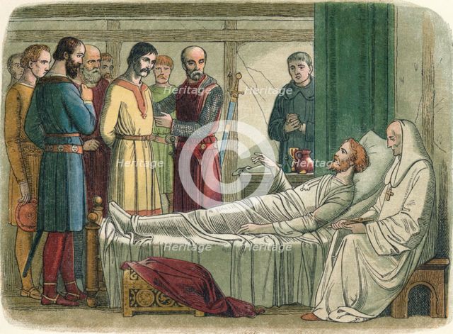 'Richard pardons the archer who shot him', 1199 (1864). Artist: James William Edmund Doyle.