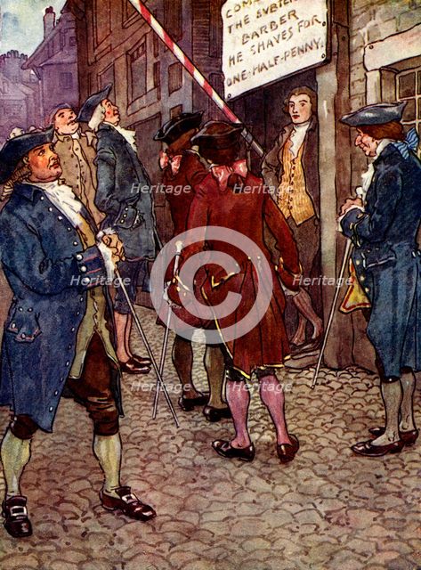 'Richard's shop soon became the fashion', 1750s, (1905). Artist: A S Forrest
