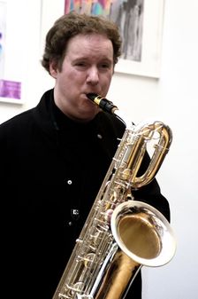 Richard Shepherd, Martin Shaw Quintet, Clocktower Cafe Jazz Club, Croydon, Dec 2025. Creator: Brian O'Connor