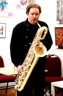 Richard Shepherd, Martin Shaw Quintet, Clocktower Cafe Jazz Club, Croydon, Dec 2025. Creator: Brian O'Connor