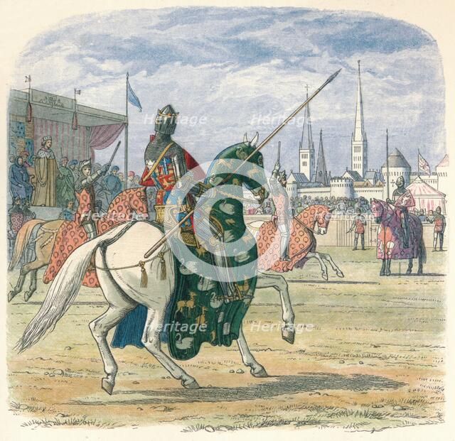 'Richard stops the duel between Hereford and Norfolk', 1398 (1864). Artist: James William Edmund Doyle.
