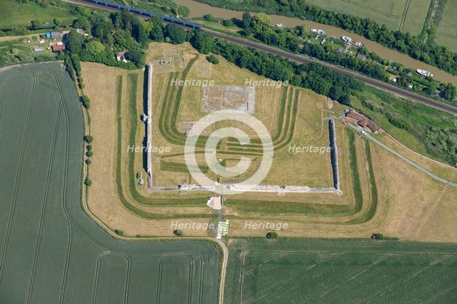 Richborough Castle Saxon Shore fort, Kent, 2022. Creator: Damian Grady.