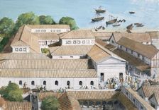 Richborough Roman Fort, 3rd century. (1990-2010). Artist: Ivan Lapper