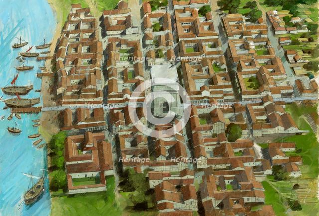 Richborough Roman Fort, Kent, c3rd century (1990-2010). Artist: Ivan Lapper.