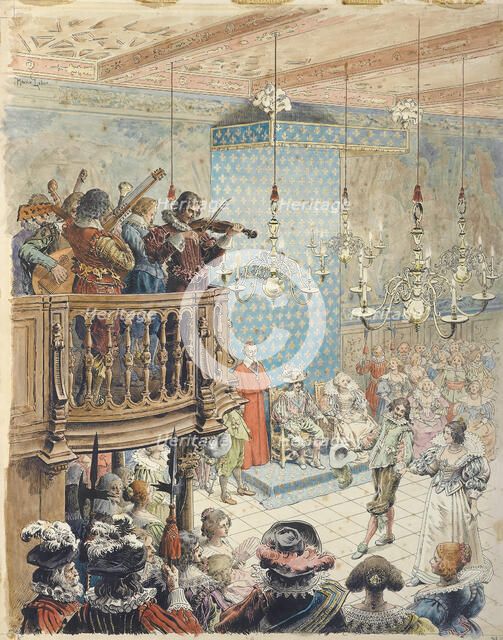Richelieu at a ball, c. 1900. Creator: Leloir, Maurice (1853-1940).
