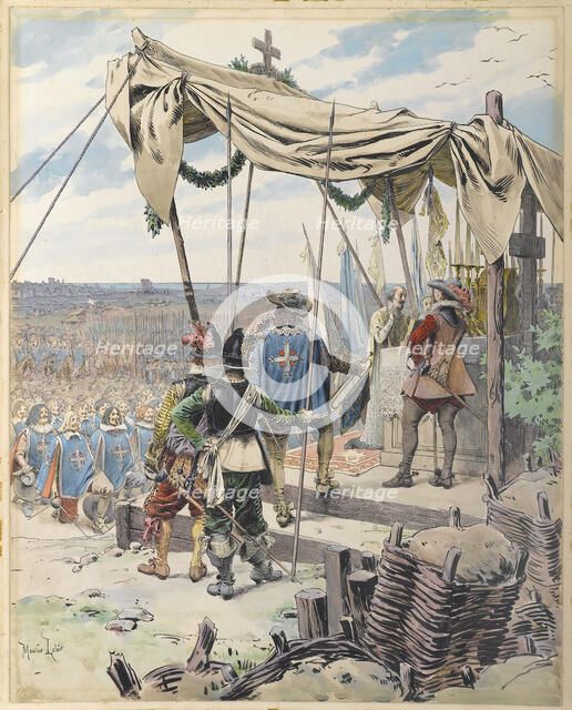 Richelieu Before the Battle, c. 1900. Creator: Leloir, Maurice (1853-1940).