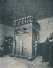 Richly Carved Canopic Shrine Glittering with Gold c1935. Artist: Harry Burton
