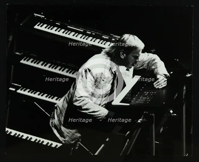 Rick Wakeman performing at the Forum Theatre, Hatfield, Hertfordshire, 6 October 1987. Creator: Denis Williams.